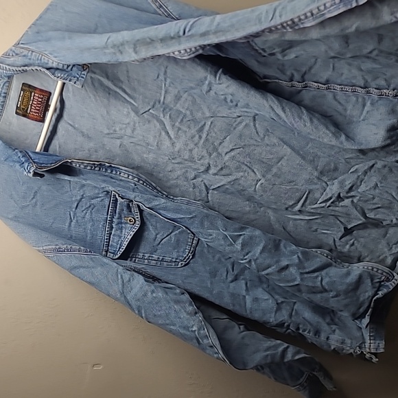 Mens vintage y2k L bluenotes jean jacket casual shirt - Picture 8 of 8